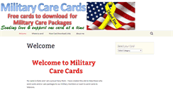 Desktop Screenshot of militarycarecards.com