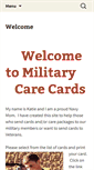 Mobile Screenshot of militarycarecards.com